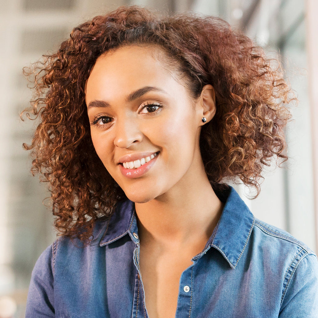 Cute Kitty Cat Yin Yang Stud Earrings by Onyx O