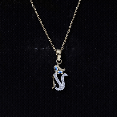 Certified Moissanite Cat Pendant Necklace