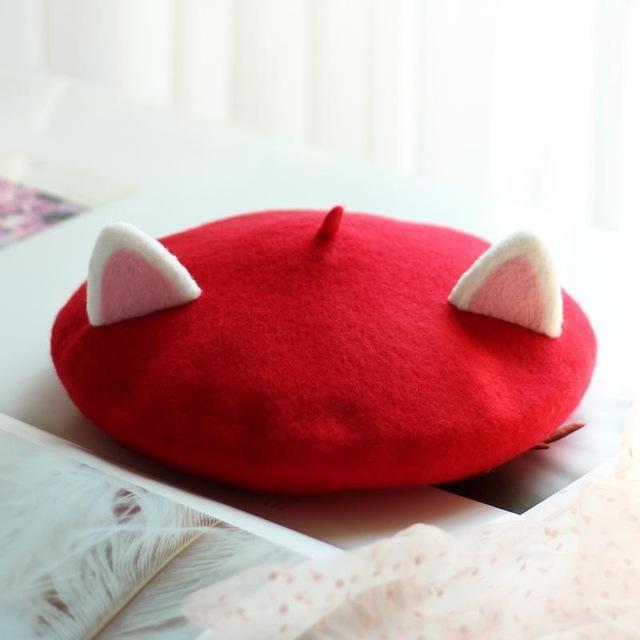 Kawaii Cat Ears Beret