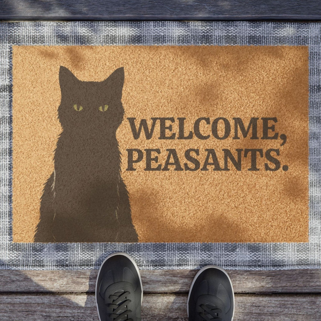 Welcome Peasants Cat Doormat